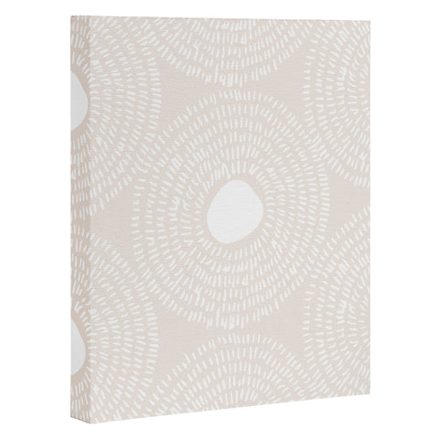 Camilla Foss Circles in Light Pink II Art Canvas