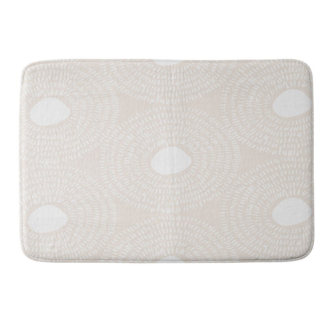 Camilla Foss Circles in Light Pink II Memory Foam Bath Mat