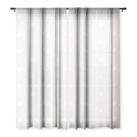 Camilla Foss Circles in Light Pink II Sheer Window Curtain