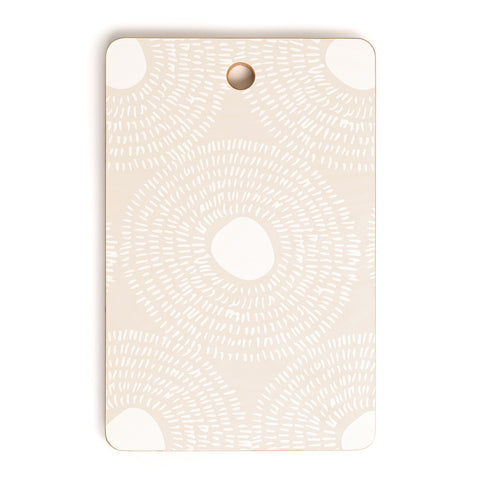 Camilla Foss Circles in Light Pink II Cutting Board Rectangle