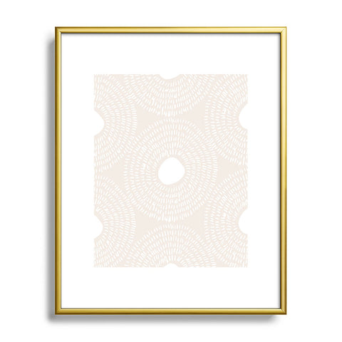 Camilla Foss Circles in Light Pink II Metal Framed Art Print