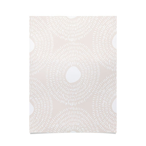 Camilla Foss Circles in Light Pink II Poster