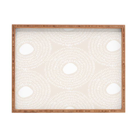 Camilla Foss Circles in Light Pink II Rectangular Tray