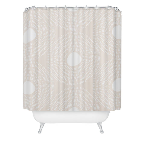 Camilla Foss Circles in Light Pink II Shower Curtain