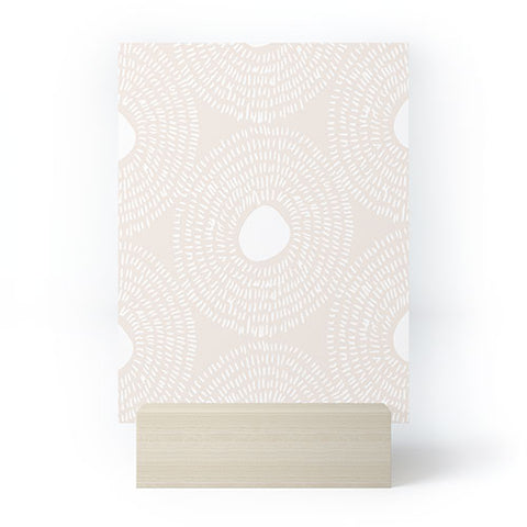 Camilla Foss Circles in Light Pink II Mini Art Print