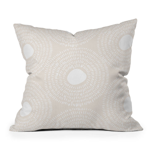 Camilla Foss Circles in Light Pink II Throw Pillow