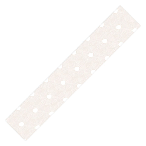 Camilla Foss Circles in Light Pink II Table Runner