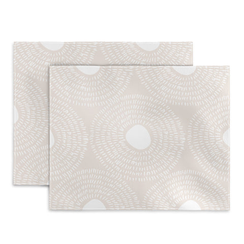 Camilla Foss Circles in Light Pink II Placemat