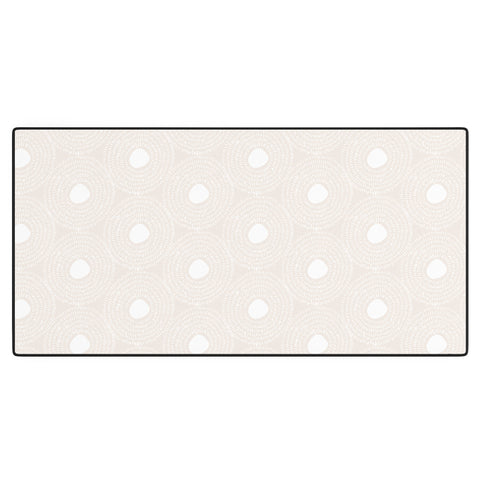 Camilla Foss Circles in Light Pink II Desk Mat
