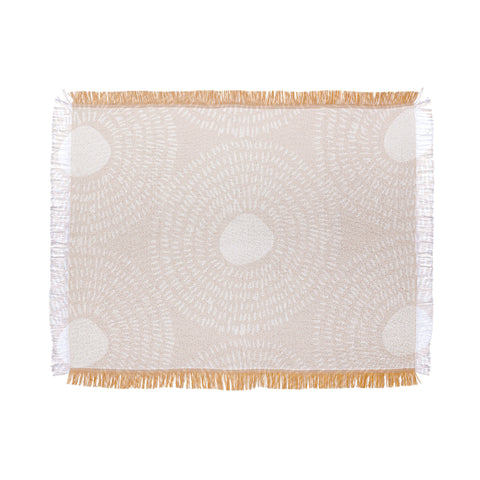 Camilla Foss Circles in Light Pink II Throw Blanket