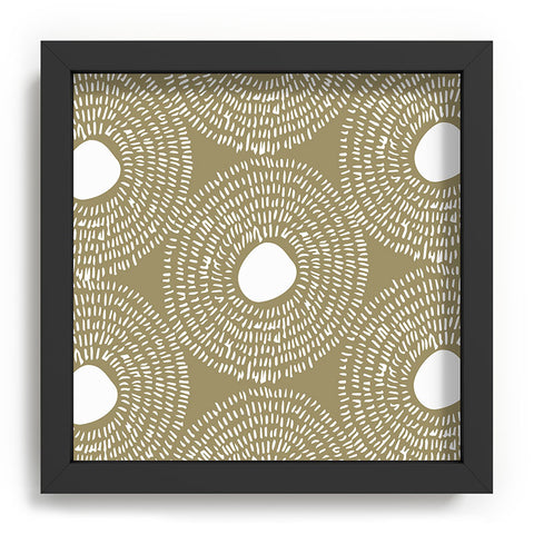 Camilla Foss Circles in Olive II Recessed Framing Square