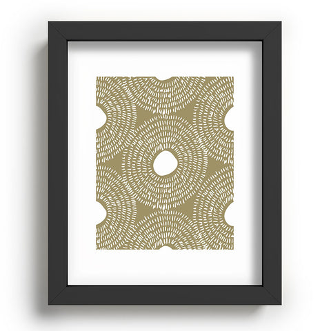 Camilla Foss Circles in Olive II Recessed Framing Rectangle