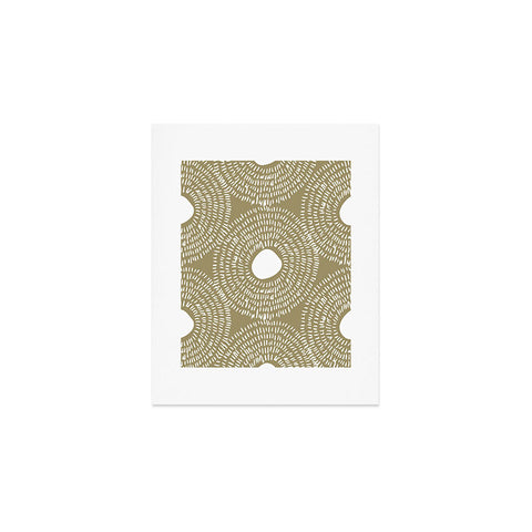 Camilla Foss Circles in Olive II Art Print