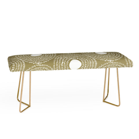 Camilla Foss Circles in Olive II Bench