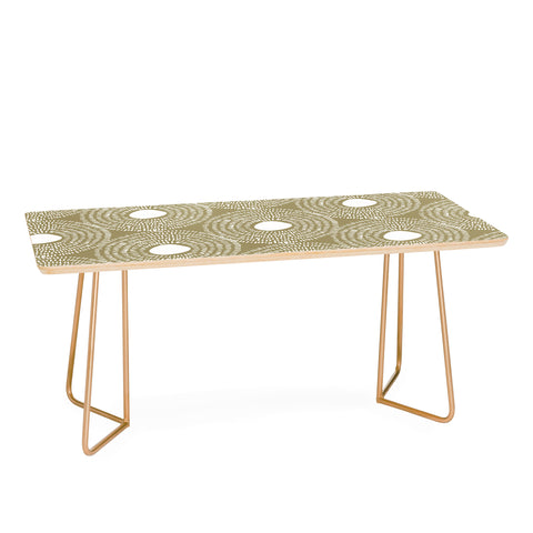 Camilla Foss Circles in Olive II Coffee Table