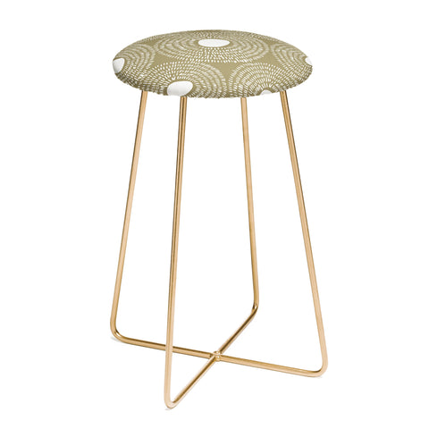 Camilla Foss Circles in Olive II Counter Stool