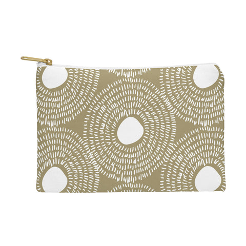 Camilla Foss Circles in Olive II Pouch