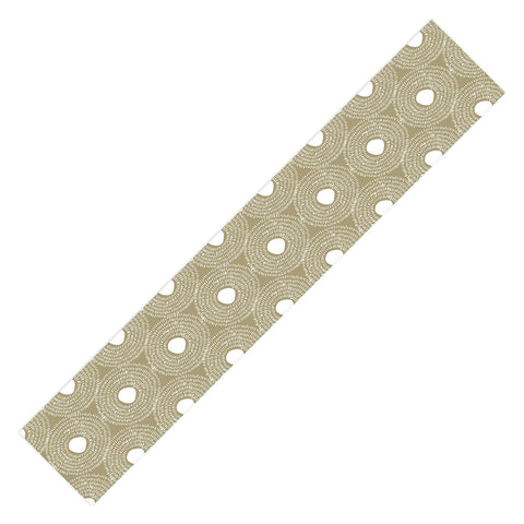 Camilla Foss Circles in Olive II Table Runner