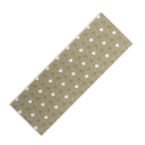 Camilla Foss Circles in Olive II Yoga Mat