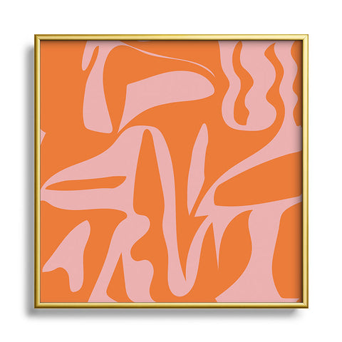 Camilla Foss Creek Square Metal Framed Art Print