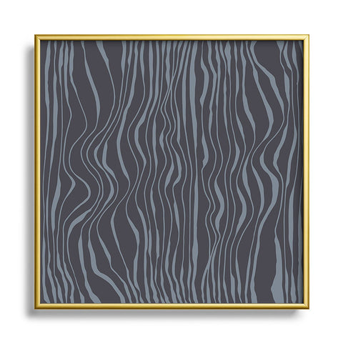 Camilla Foss Ebb and Flow Metal Square Framed Art Print