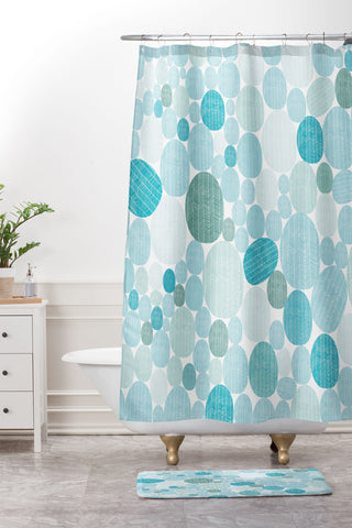 Camilla Foss Eggs I Shower Curtain And Mat