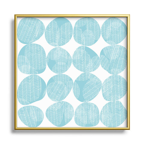 Camilla Foss Eggs III Metal Square Framed Art Print