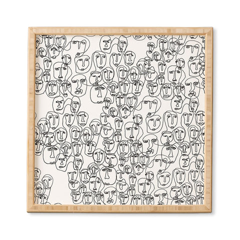 Camilla Foss Faces Framed Wall Art