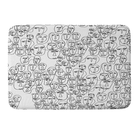 Camilla Foss Faces Memory Foam Bath Mat
