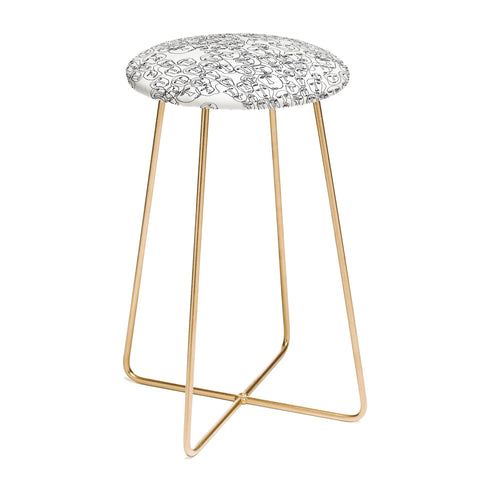 Camilla Foss Faces Counter Stool