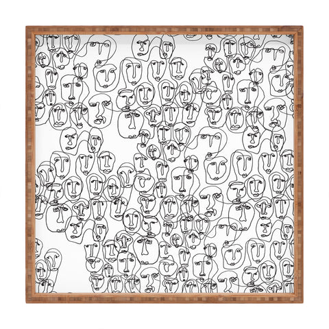 Camilla Foss Faces Square Tray