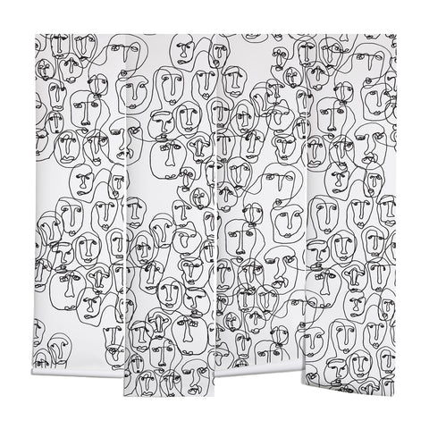 Camilla Foss Faces Wall Mural