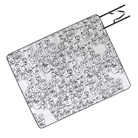 Camilla Foss Faces Picnic Blanket