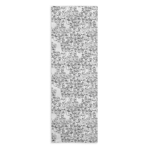 Camilla Foss Faces Yoga Towel