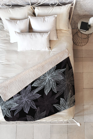 Camilla Foss Flowers Fantasy I Fleece Throw Blanket