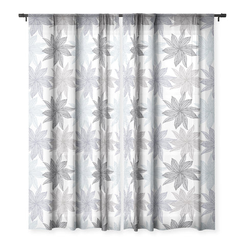 Camilla Foss Flowers Fantasy II Sheer Window Curtain