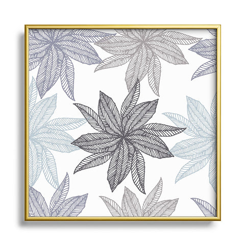 Camilla Foss Flowers Fantasy II Metal Square Framed Art Print