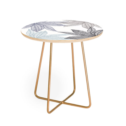 Camilla Foss Flowers Fantasy II Round Side Table