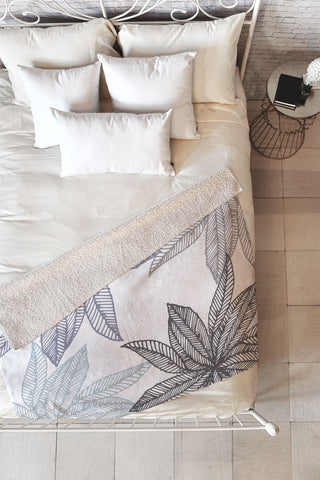 Camilla Foss Flowers Fantasy II Fleece Throw Blanket