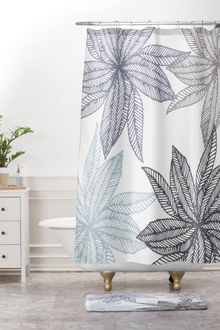 Camilla Foss Flowers Fantasy II Shower Curtain And Mat