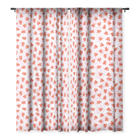 Camilla Foss Happy Holiday Sheer Window Curtain