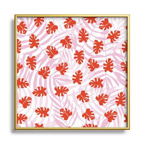 Camilla Foss Happy Holiday Metal Square Framed Art Print