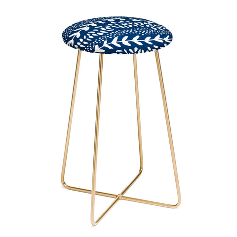 Camilla Foss Harvest Blue Counter Stool