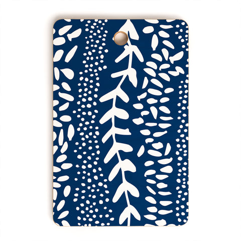 Camilla Foss Harvest Blue Cutting Board Rectangle