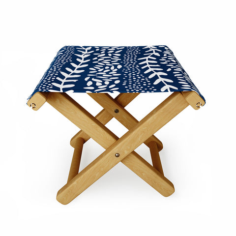 Camilla Foss Harvest Blue Folding Stool
