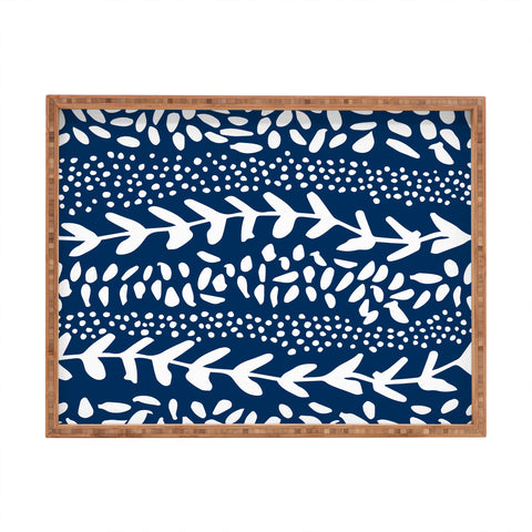 Camilla Foss Harvest Blue Rectangular Tray