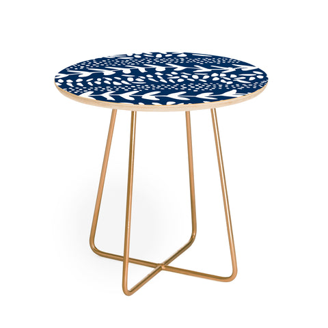 Camilla Foss Harvest Blue Round Side Table