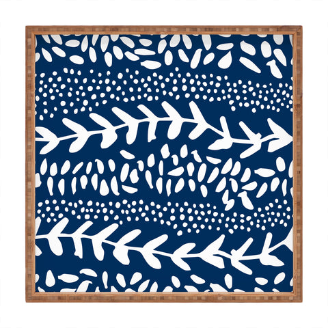 Camilla Foss Harvest Blue Square Tray