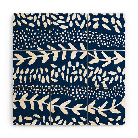 Camilla Foss Harvest Blue Wood Wall Mural