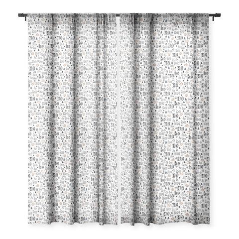 Camilla Foss Ho Ho Sheer Window Curtain